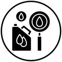 Search Oil Icon Style vector