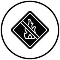 No Fire Icon Style vector