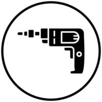 Hand Drill Icon Style vector