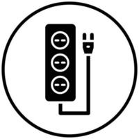 Extension Cord Icon Style vector