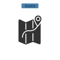 iconos de viaje símbolo elementos vectoriales para web infográfico vector