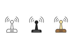 wifi iconos símbolo elementos vectoriales para infografía web vector