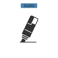 Highlight  icons  symbol vector elements for infographic web