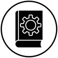 Book Settings Icon Style vector