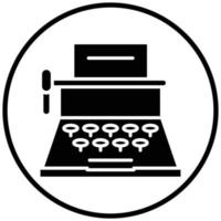 Typewriter Icon Style vector