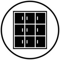 Library Locker Icon Style vector