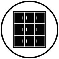 Library Locker Icon Style vector