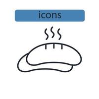 Bakery icons symbol vector elements for infographic web