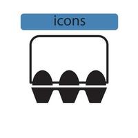 Egg icons symbol vector elements for infographic web