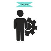 iconos de producción símbolo elementos vectoriales para web infográfico vector