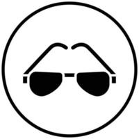 estilo de icono de gafas vector