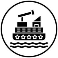 Gunboat Icon Style vector