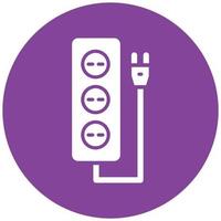 Extension Cord Icon Style vector