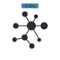 networking icons symbol vector elements for infographic web