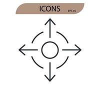 extending icons symbol vector elements for infographic web