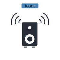 subwoofer icons symbol vector elements for infographic web