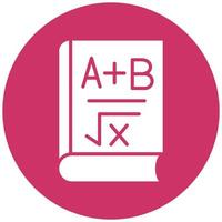 Algebra Book Icon Style vector