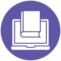 Online Library Icon Style vector