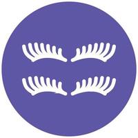 Eyelash Icon Style vector