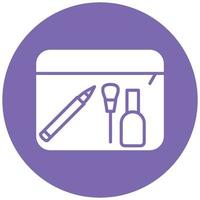 Makeup Container Icon Style vector