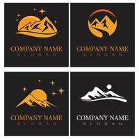 Mountain icon Logo Template Vector illustration design