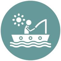 Fishing Holiday Icon Style vector