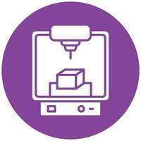 Engineering Printer Icon Style vector