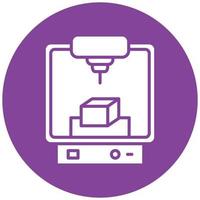 Engineering Printer Icon Style vector