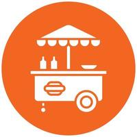 Hot Dog Stall Icon Style vector