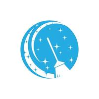 cleaning clean service logo icon vector template