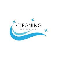 cleaning clean service logo icon vector template