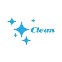 limpieza servicio limpio logo icono vector plantilla