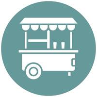 Popcorn Stall Icon Style vector