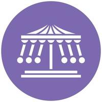Merry Go Round Icon Style vector