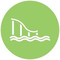 Water Slide Icon Style vector