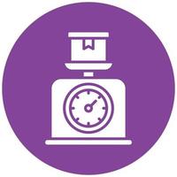 Package Scale Icon Style vector
