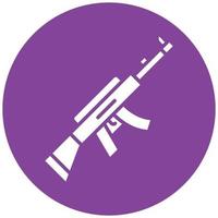 Assault Rifle Icon Style vector