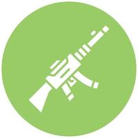 Light Machine Gun Icon Style vector