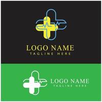 Medical Cross illustration Logo template vector design