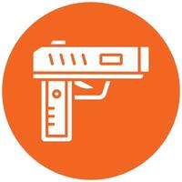 estilo de icono de pistola vector