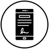 Digital Contract Icon Style vector