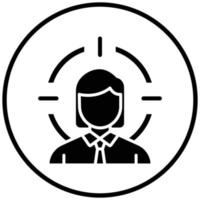 Head Hunter Female Icon Style vector