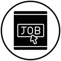 Job Posting Icon Style vector