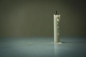 Candle with a copy space. photo