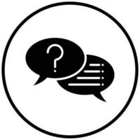 Interview Icon Style vector