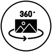 360 Image Icon Style vector