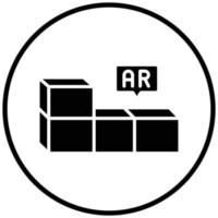 Ar Building Blocks Icon Style vector