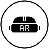 Ar Helmet Icon Style vector