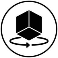 3D Object Icon Style vector