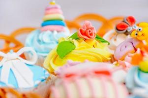 a basket of muffins photo